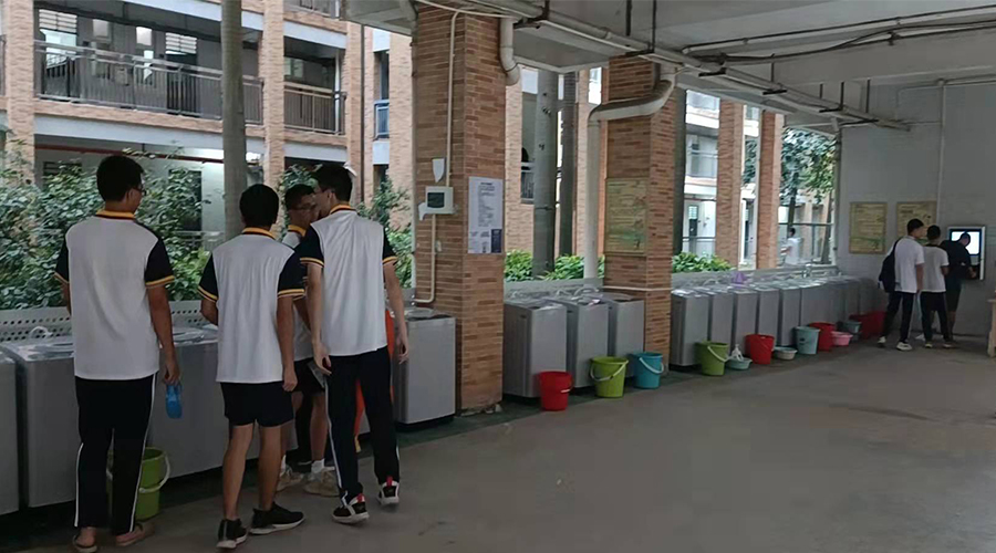 好評續(xù)單！江門一中學(xué)校持續(xù)追加共享洗衣機！