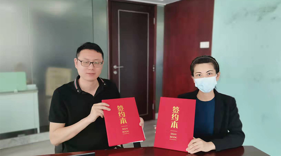 祝賀！金環(huán)電器與寧波某品牌電商客戶再次合作，簽約成功！